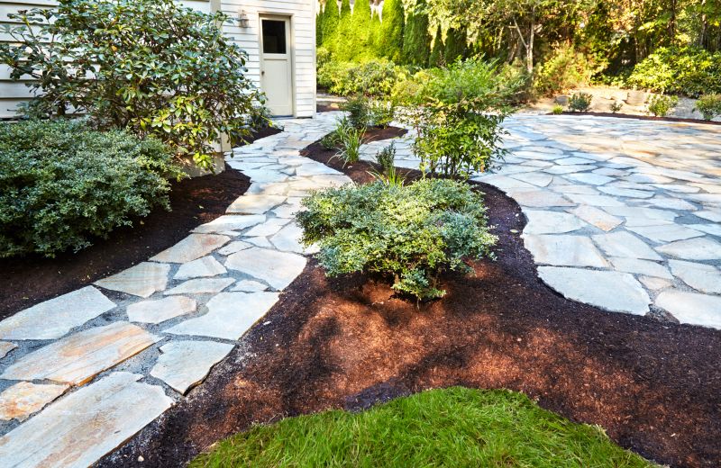 Patterned Paver Walkway
